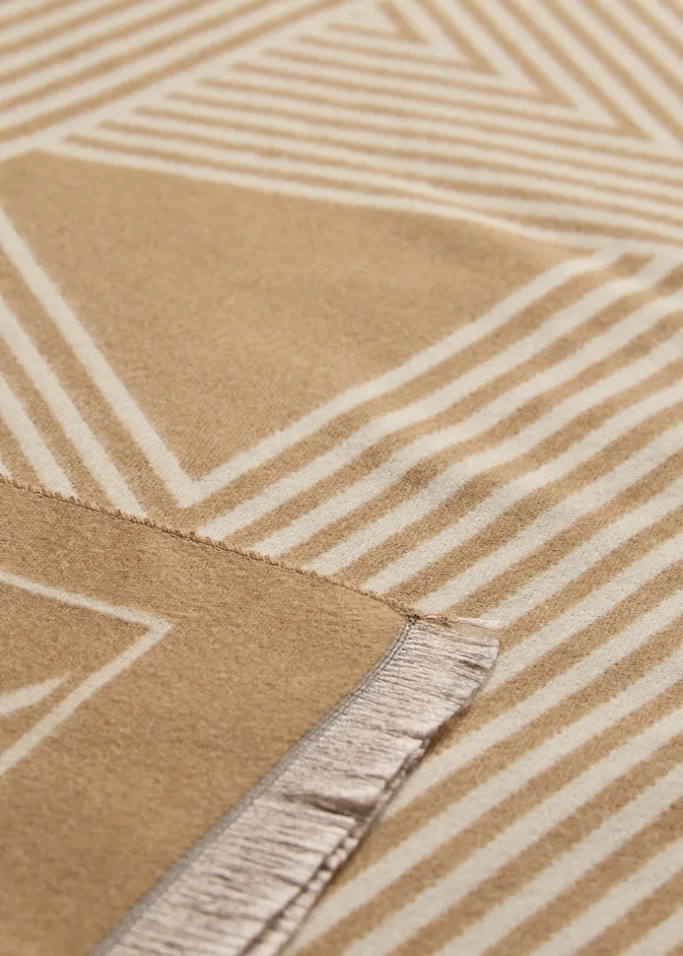 Soya Concept Florence 1 Scarf Desert Brown Print