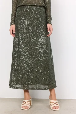 Soya Concept Nanett 3 Skirt Dark Olive