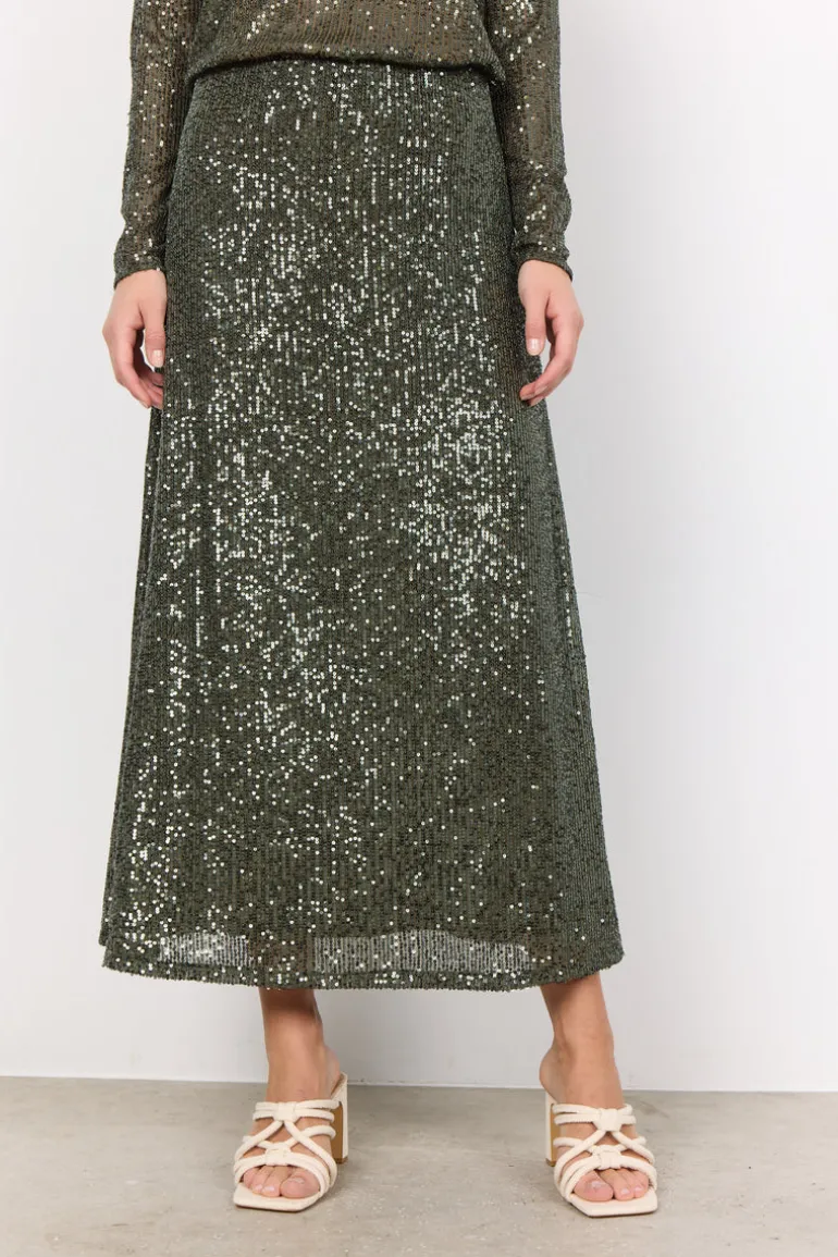 Soya Concept Nanett 3 Skirt Dark Olive