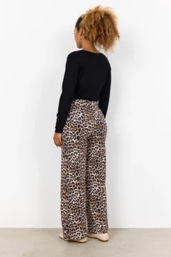 Soya Concept Ophia 7 Pants Leo Print Brown