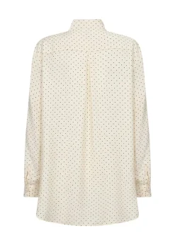 Soya Concept Orit 1 Shirt Polka Dot Print Cream