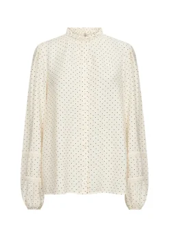 Soya Concept Orit 2 Shirt Polka Dot Print Cream