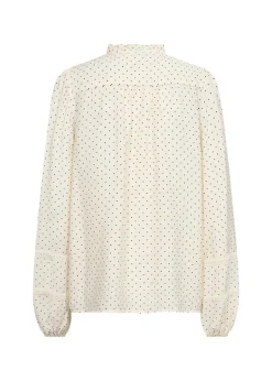 Soya Concept Orit 2 Shirt Polka Dot Print Cream
