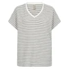 Soya Concept Pisa 1 Striped T-Shirt Grey
