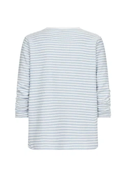 Soya Concept Pisa 2 Striped Long Sleeve Tee Light Blue