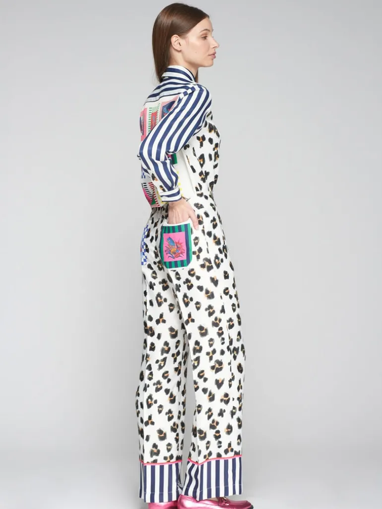 Vilagallo Elena Trouser Leo Print