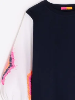 Vilagallo Eugen Top With Ikat Embroidery