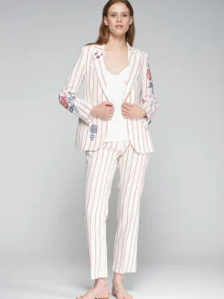 Vilagallo Heather Jacket Red Stripes
