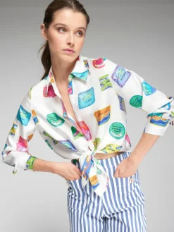 Vilagallo Mafalda Shirt Multi-coloured Motifs
