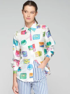 Vilagallo Mafalda Shirt Multi-coloured Motifs