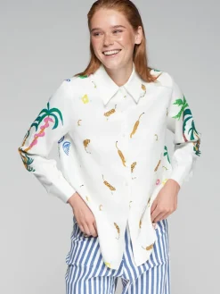 Vilagallo Mafalda Shirt Tiger Print