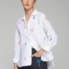 Vilagallo Poline Shirt With Embroidered Pineapples