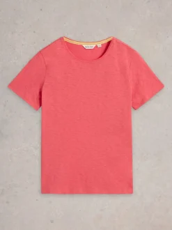 White Stuff Abbie Tee Mid Coral