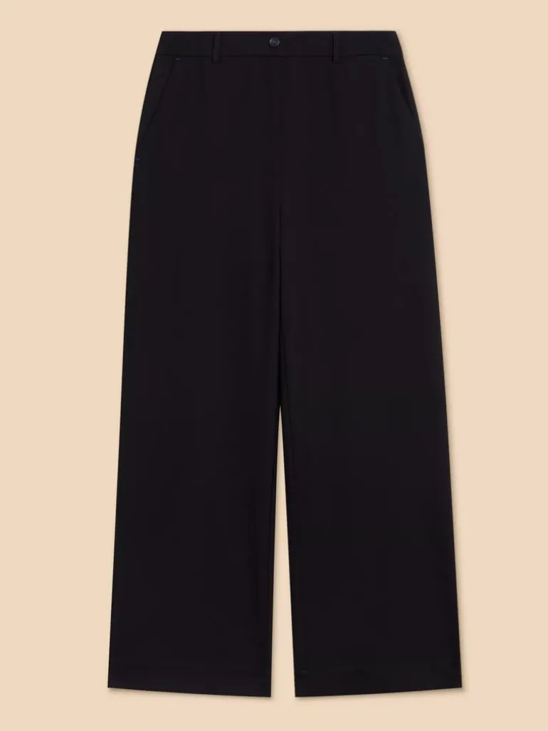 White Stuff Belle Wide Leg Trouser Pure Black