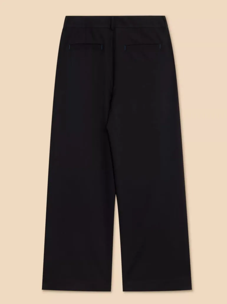 White Stuff Belle Wide Leg Trouser Pure Black