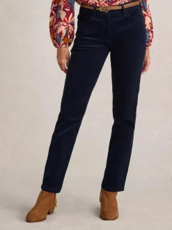 White Stuff Brooke Straight Cord Trouser Dark Navy