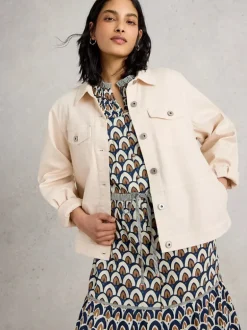 White Stuff Camille Denim Jacket Light Nat