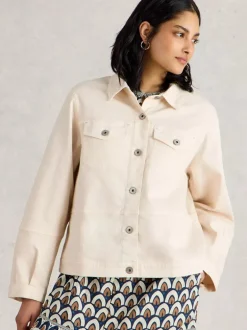 White Stuff Camille Denim Jacket Light Nat