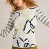 White Stuff Clara Long Sleeve Tee Nat Print