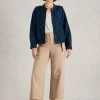 White Stuff Demi Utility Linen Jacket Navy