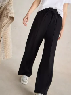 White Stuff Freda Wide Leg Trouser Pure Black