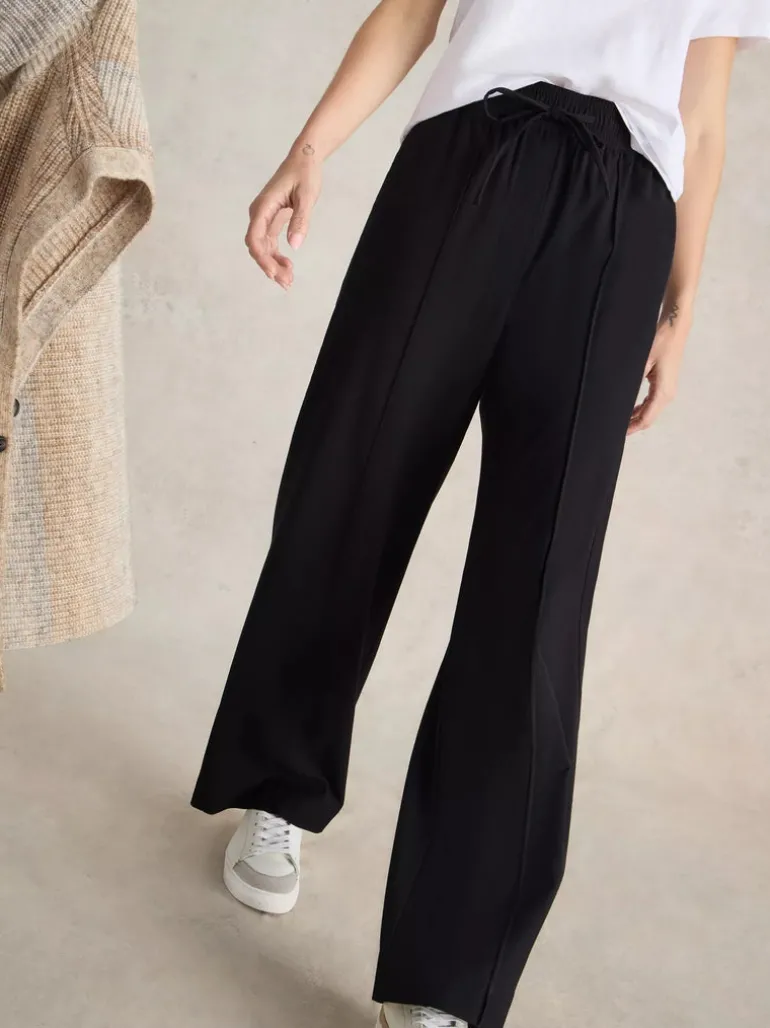 White Stuff Freda Wide Leg Trouser Pure Black