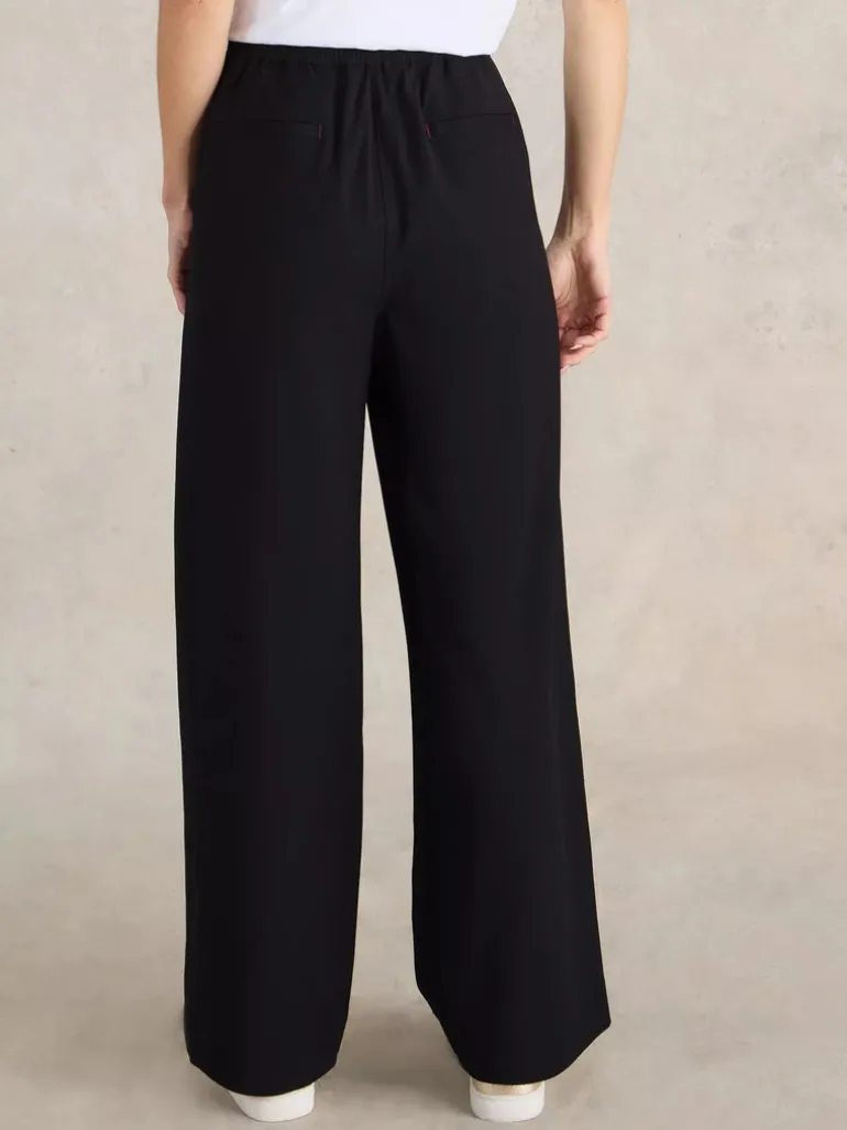 White Stuff Freda Wide Leg Trouser Pure Black