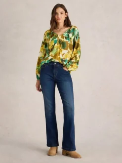 White Stuff Harriet Bootcut Jean Mid Denim
