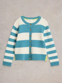White Stuff Jana Cardi in Turquoise Blue