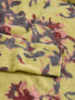 White Stuff Jodie Knit Jumper Yellow Print