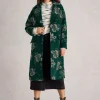 White Stuff Lara Floral Coat Green MLT