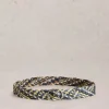 White Stuff Leather Weave Belt Blue MLT