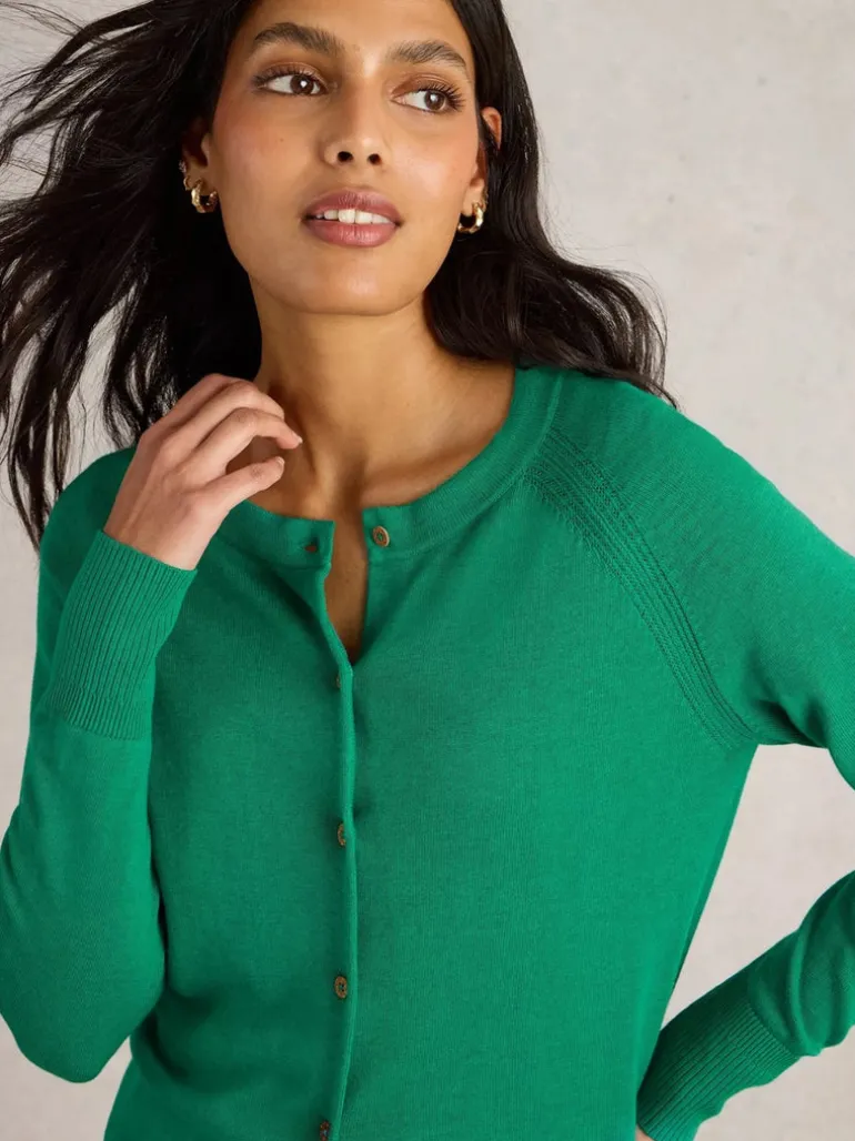 White Stuff Lulu Cardi Bright Green