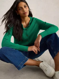 White Stuff Lulu Cardi Bright Green