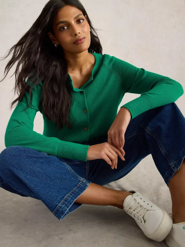 White Stuff Lulu Cardi Bright Green