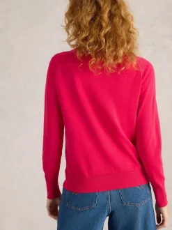 White Stuff Lulu Cardi Bright Pink