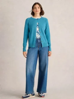 White Stuff Lulu Cardi Mid Blue