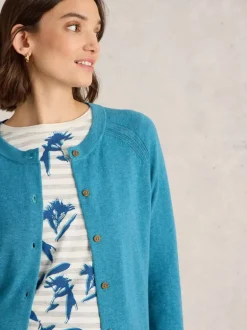 White Stuff Lulu Cardi Mid Blue