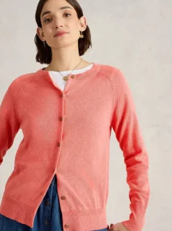 White Stuff Lulu Cardi Mid Coral