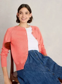 White Stuff Lulu Cardi Mid Coral
