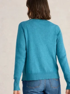 White Stuff Lulu Cardi Mid Blue
