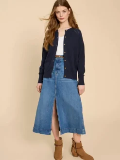 White Stuff Lulu Knit Cardi Dark Navy