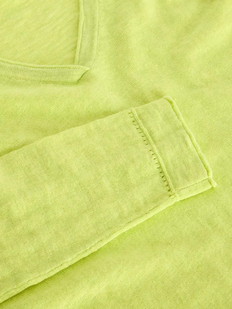 White Stuff Naria Jumper Bright Lime Yellow