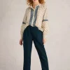 White Stuff Rowena Linen Trouser Navy
