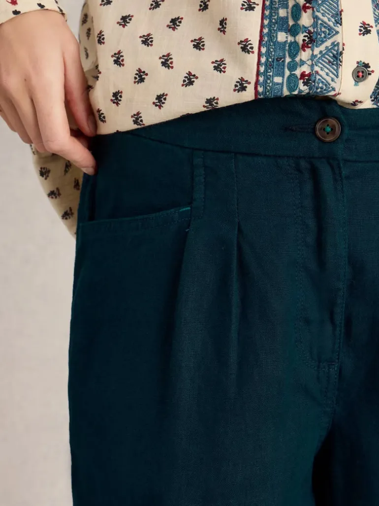 White Stuff Rowena Linen Trouser Navy