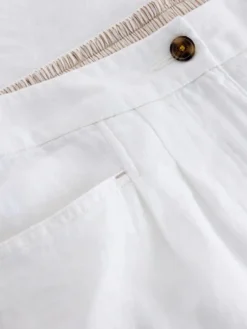 White Stuff Rowena Linen Trouser Bril White