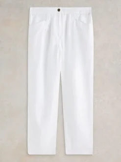 White Stuff Rowena Linen Trouser Bril White