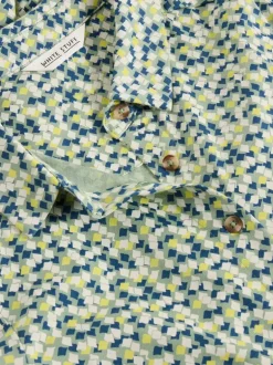 White Stuff Rua Jersey Shirt Dress Green Multi