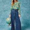 White Stuff Sasha Wide Leg Mid Denim Jean