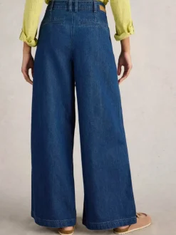 White Stuff Sasha Wide Leg Mid Denim Jean